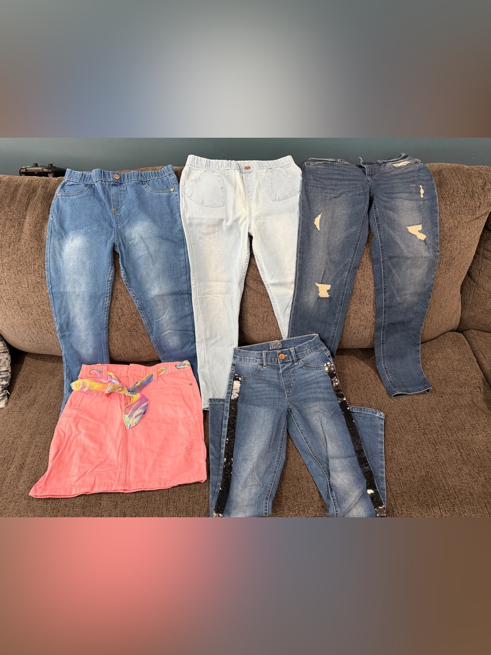 Girl size 12 skinny jeans(Justice brand)